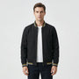 Ribbed Trim Men's Bomber Jacket - Virgil