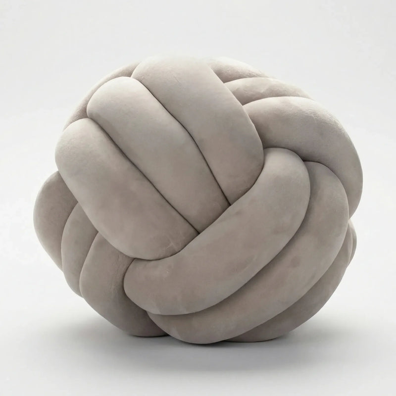 Rond Knoopkussen In Bolvorm - Plushknot