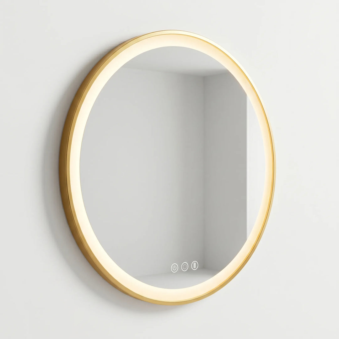 Round Illuminated Wall Mirror -  Luminique