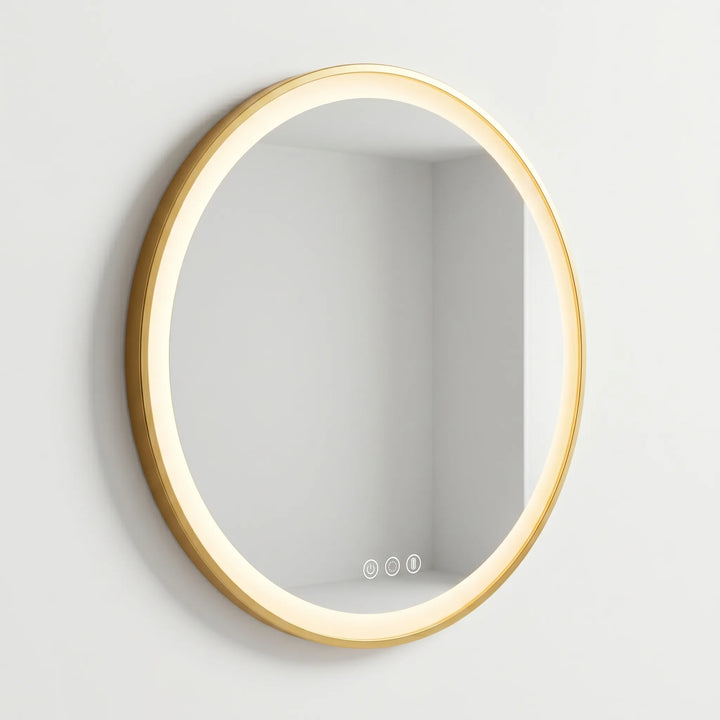 Round Illuminated Wall Mirror -  Luminique