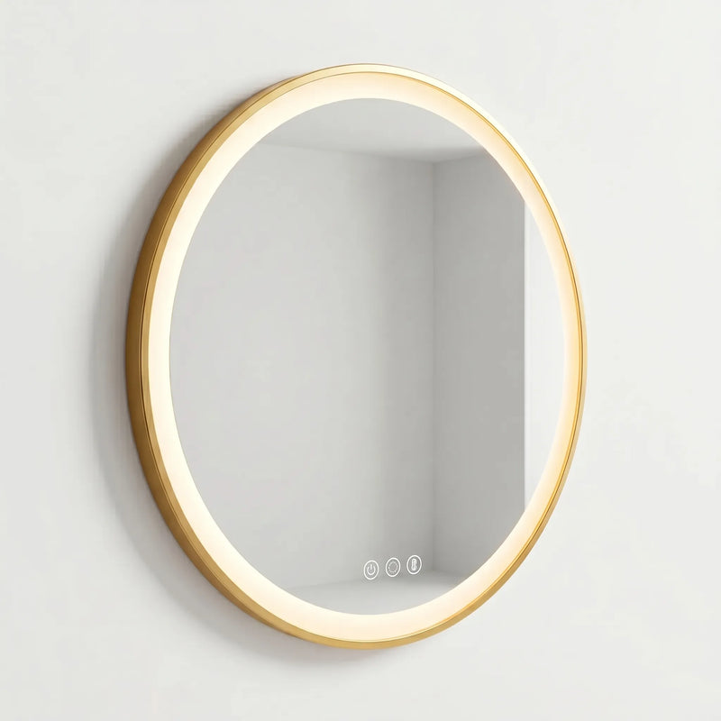 Round Illuminated Wall Mirror -  Luminique