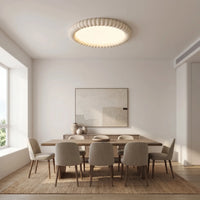Round Ripple-Edge Flush Ceiling Light -  Ripplume