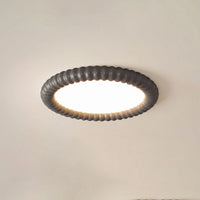 Round Ripple-Edge Flush Ceiling Light -  Ripplume