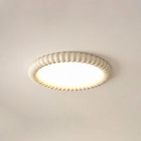 Round Ripple-Edge Flush Ceiling Light -  Ripplume