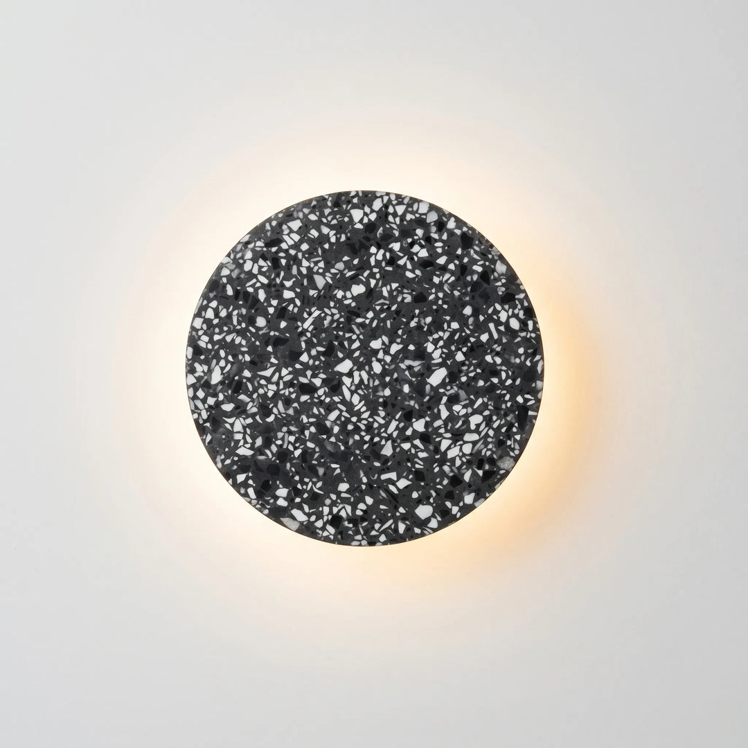 Round Terrazzo Wall Light With LED Backlight -  Terrazivo