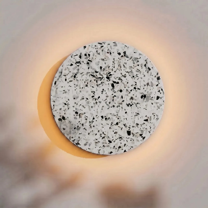 Round Terrazzo Wall Light With LED Backlight -  Terrazivo