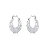 Runde Creolen Aus Silber - FlowerHoop 