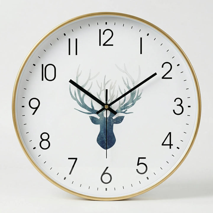 Runde Wanduhr Im Minimalistischen Stil - NordelleClocka