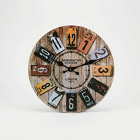Runde Wanduhr Im Vintage-Stil - RustiqueClocko