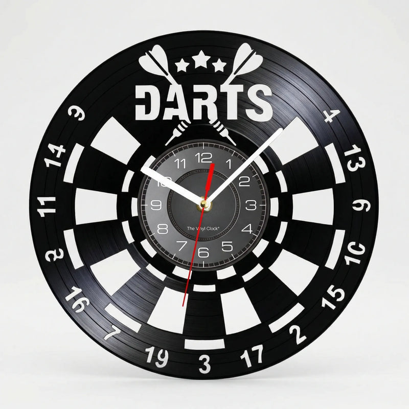 Runde Wanduhr Mit Dart-Motiv - Dartorio