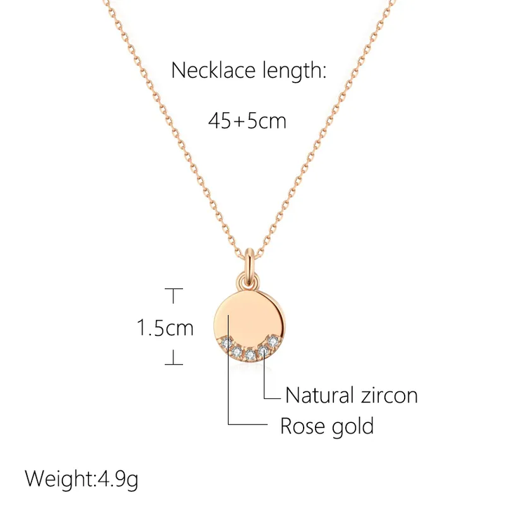 Runde Zirkonkette - GleamNecklace 