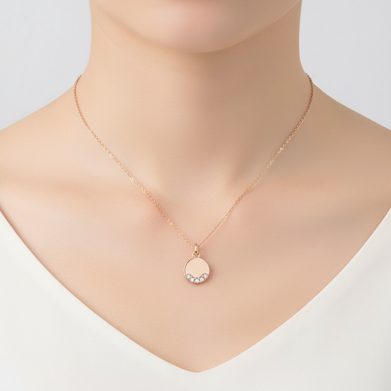 Runde Zirkonkette - GleamNecklace 
