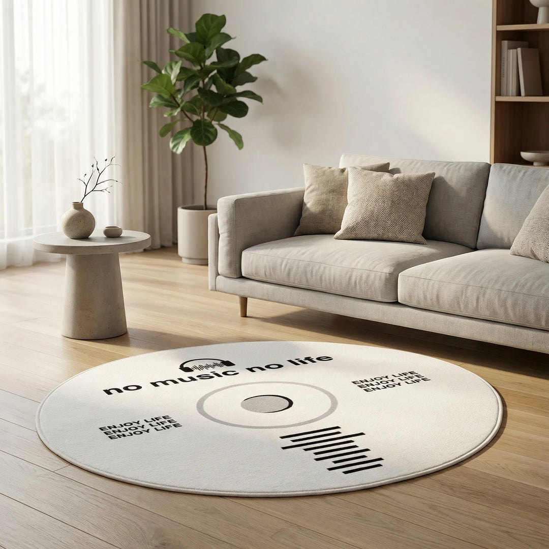 Runder Schallplatten-Teppich - Groovette
