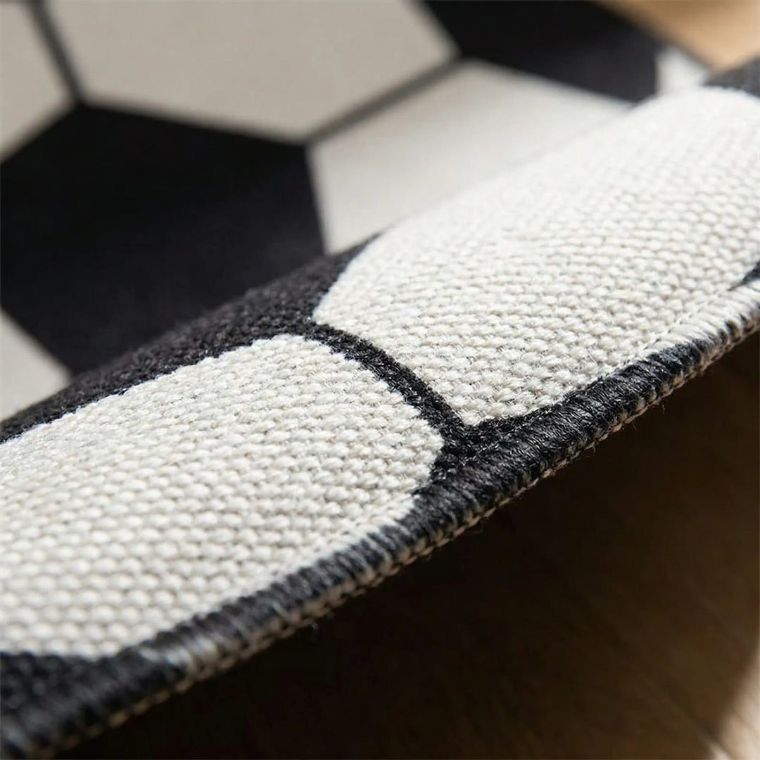 Runder Teppich Mit Sportmotiv - Kickora