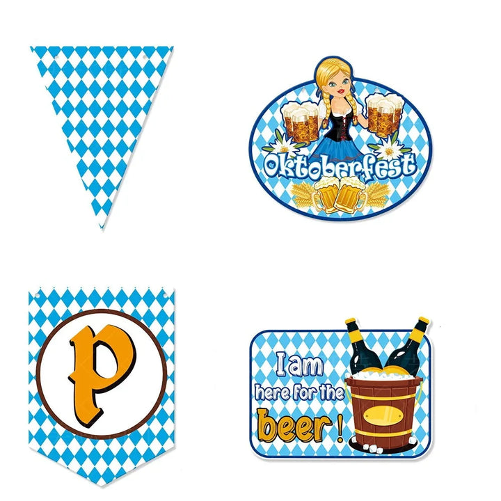 Papier-Wimpelgirlande im Oktoberfest-Design – WimpelFreude Oktoberfest 2026