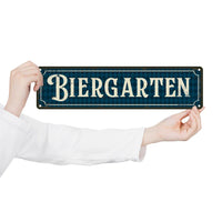 Vintage Metallschild – BiergartenTor Oktoberfest 2026