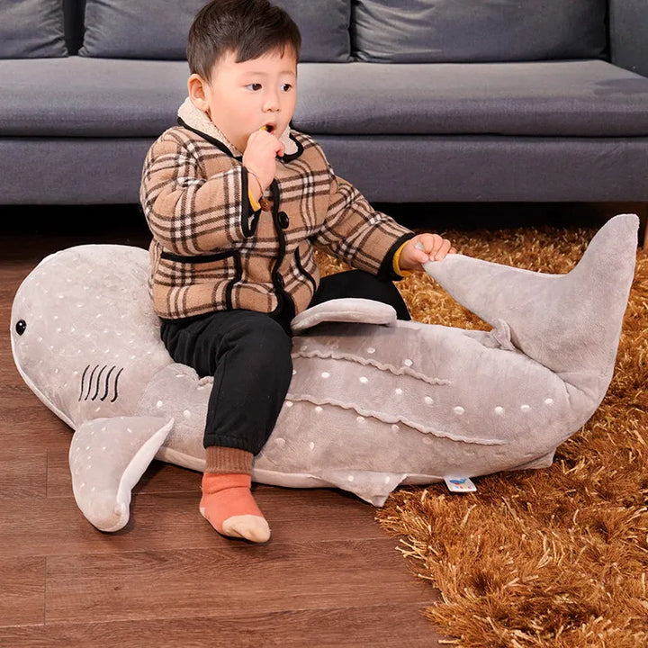 Kuscheltier Walhai XXL aus weichem Plüsch für Kinder & Erwachsene – Lumo