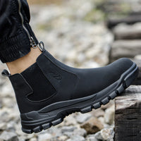 Herren Sicherheits-Werkstiefel wasserdicht mit Stahlkappe & breiter Passform – Magnus
