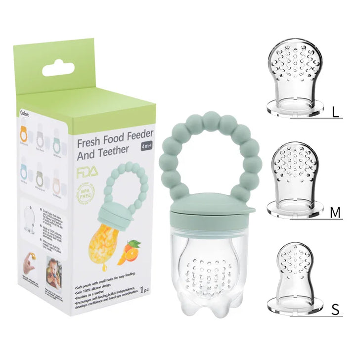 Frucht-Schnuller für Babys – Sicheres Kauen & Selbstständiges Essen lernen (1+1 GRATIS Aktion)