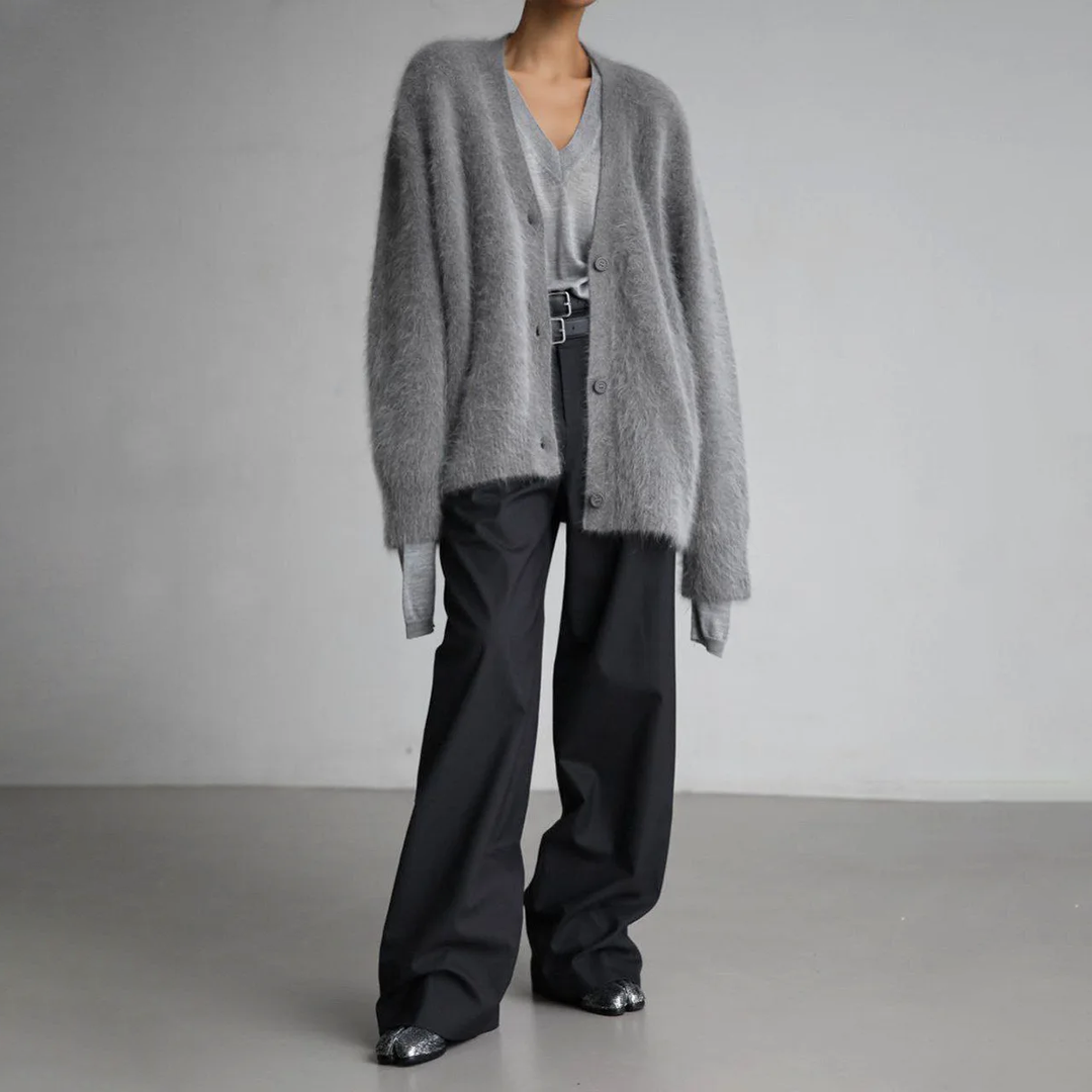Damen Kaschmir-Strickjacke – Noelia Herbstzauber