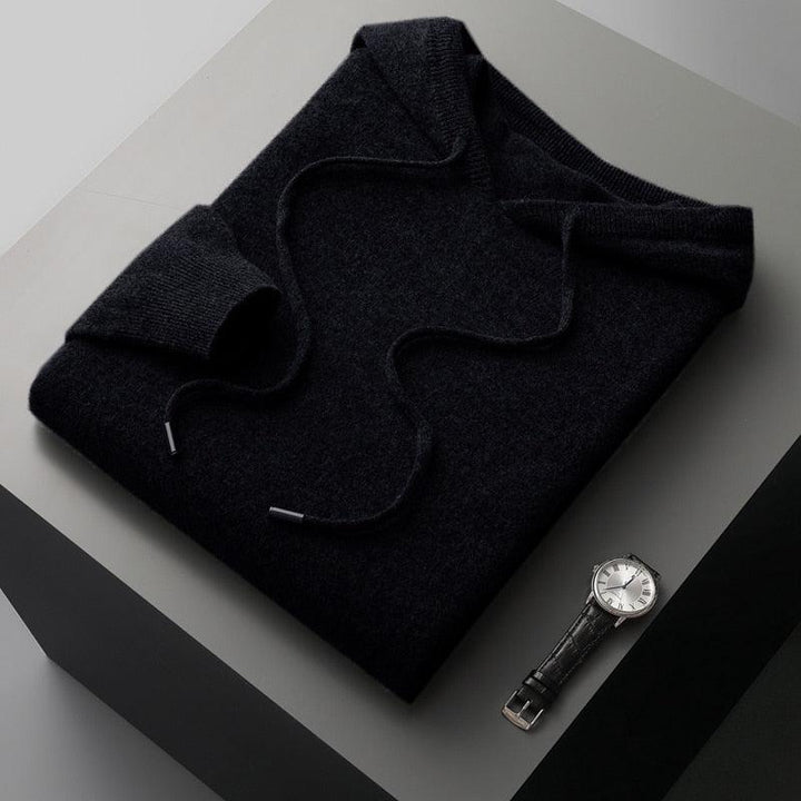 Herren-Hoodie aus Merinowolle – Cassiano Herbstedition