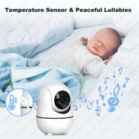 5-Zoll HD Video-Babyphone mit Kamera, PTZ-Zoom und Nachtsicht