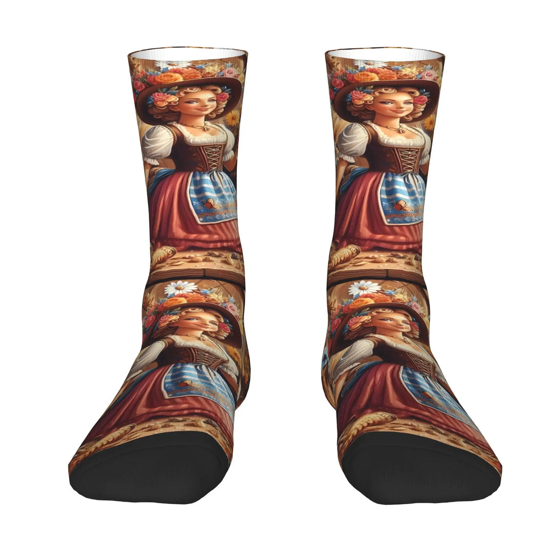 Socken mit Dirndl-Print (2er-Set) – TrachtenSocken Oktoberfest 2026