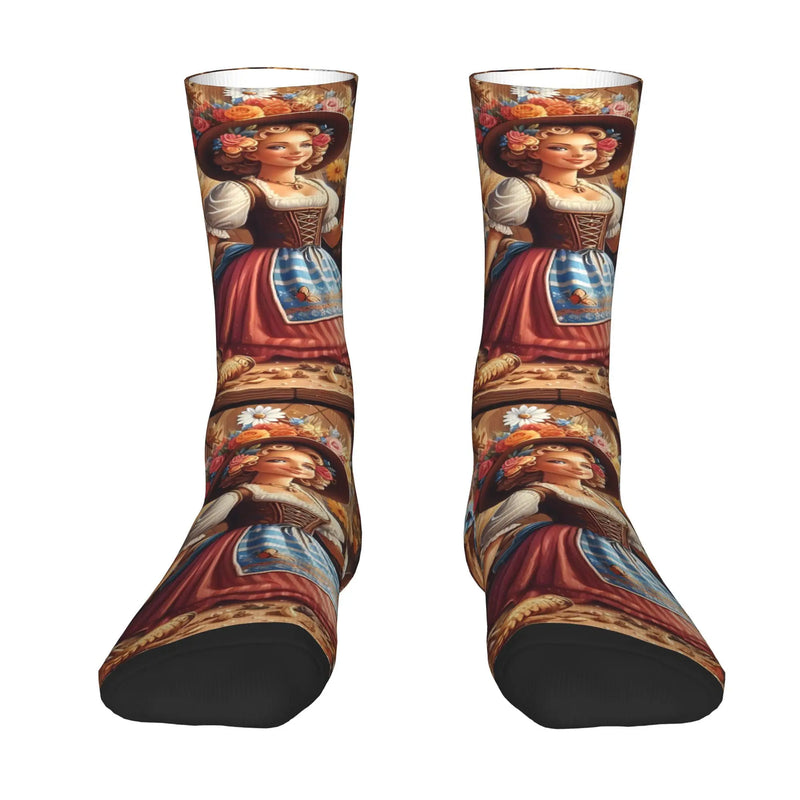 Socken mit Dirndl-Print (2er-Set) – TrachtenSocken Oktoberfest 2026
