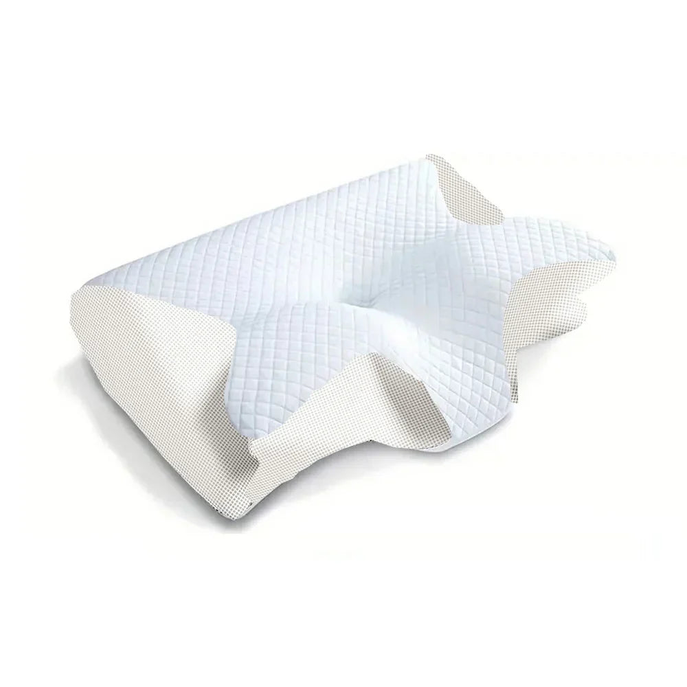 2-in-1 viskoelastisches Nackenstützkissen mit ergonomischem Konturdesign – RestAlign