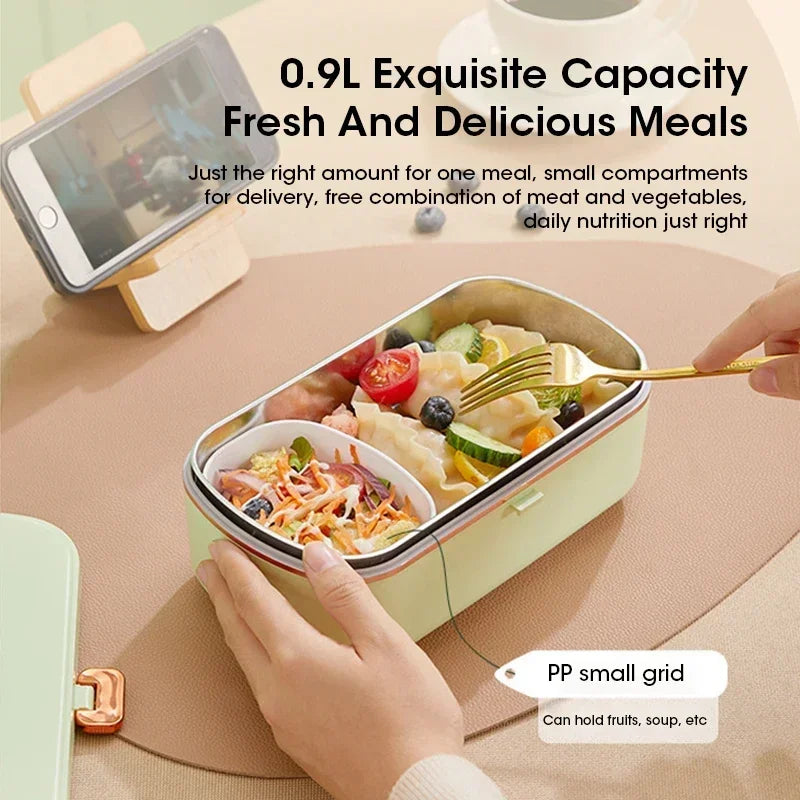 900 ml tragbare elektrische Lunchbox Lebensmittelwärmer mit Dampf-Funktion – HeatMate