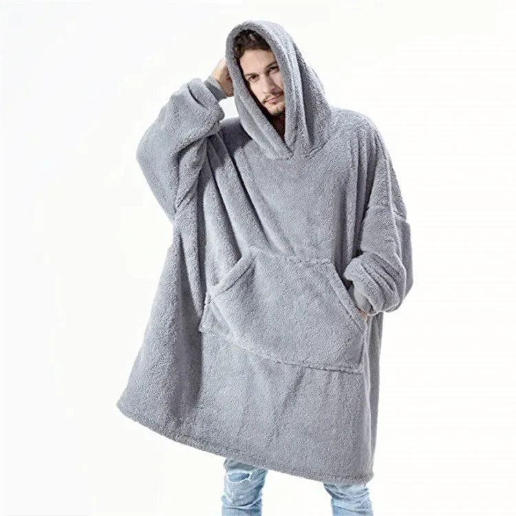 Übergroße Flanell-Dekentrui für Damen & Herren – FleeceHaven