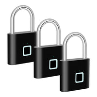 Smart-Fingerabdruck-Vorhängeschloss mit USB-Ladung und wasserdichtem Design – Titan