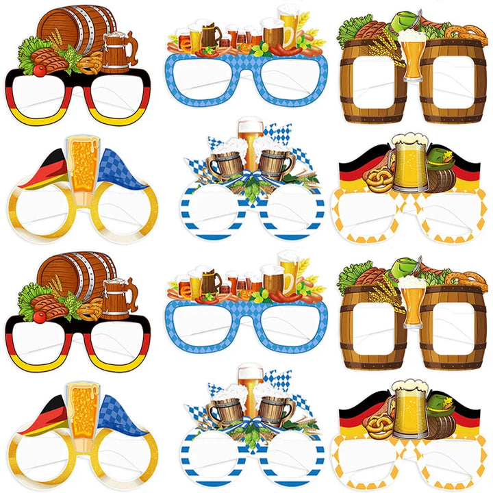 Fotobrillen Set (12 Stück) – GaudiGläser Oktoberfest 2026