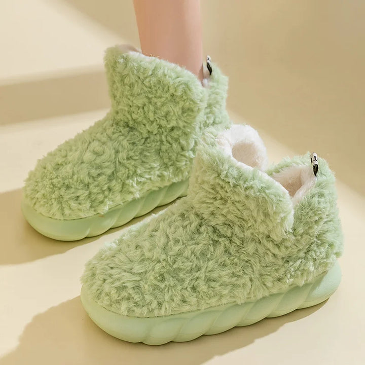 Warme Damen Hausschuhe aus Baumwolle & Plüsch – CozySteps