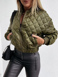 Gefütterte Damen Bomberjacke mit Taschen – Marisa