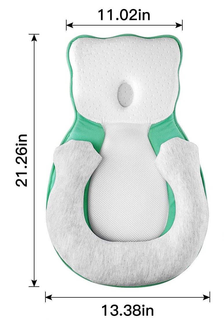 Weiches Neugeborenen-Lagerungskissen mit Beinunterstützung – KuschelNest