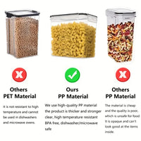 Küchenlebensmittelaufbewahrungsbehälter-Set 7 Stück BPA-frei luftdicht mit Etiketten – StoreMate