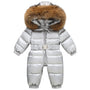 Gefütterter, wasserdichter Winteroverall mit Kapuze und Gürtel – Winterzauber Niko