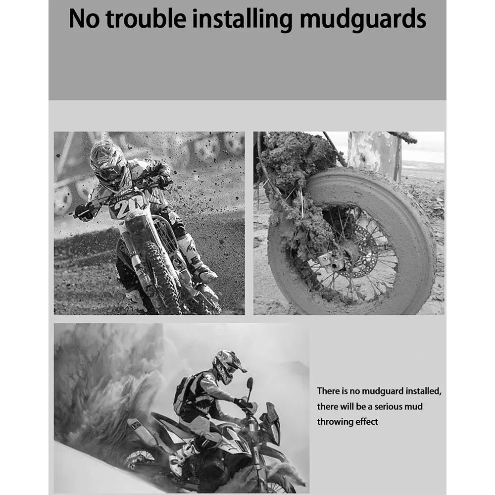 Universeller Motorrad-Hinterradschutz mit Reflektor – RoadGuard
