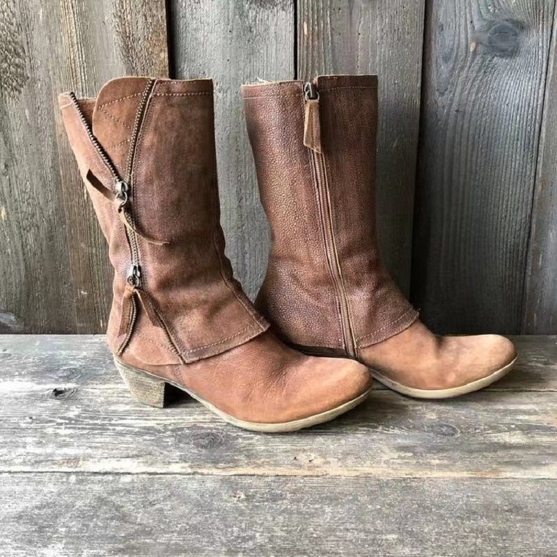 Damen Leder Herbststiefel – Sigrid