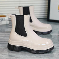 Damen Chelsea-Regenstiefel mit Chunky Platformsohle – Elara