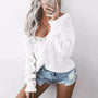 Damen Oversize Strickpullover mit langen Ärmeln – Thalia