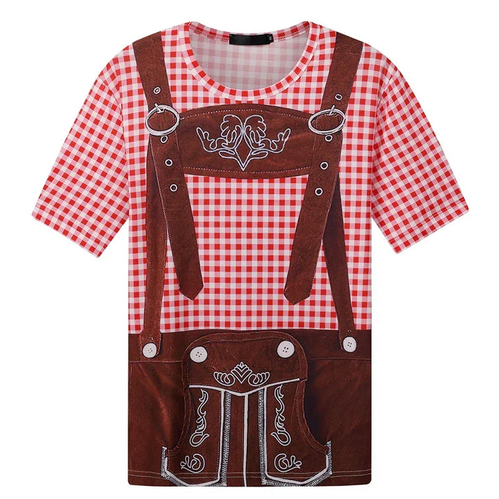 T-Shirt im Lederhosen-Look – WiesnShirt Oktoberfest 2026