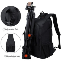 Wasserdichter Oxford-Kamera-Rucksack mit mehreren Fächern – Elric