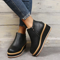 Stilvoller Herbst-Keilabsatz-Stiefel – Mila
