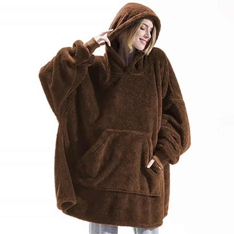 Übergroße Flanell-Dekentrui für Damen & Herren – FleeceHaven