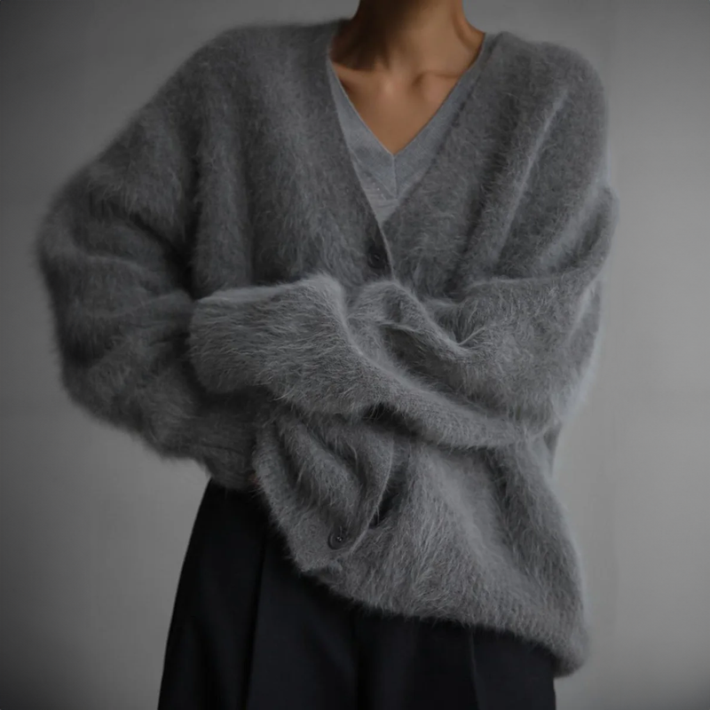 Damen Kaschmir-Strickjacke – Noelia Herbstzauber