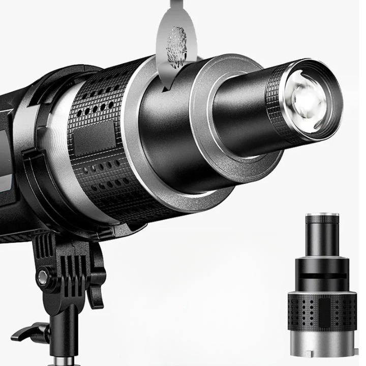 Optisches Spotlight Kegellinsenset mit 35 Gobos & Bowens-Montage – Lumina