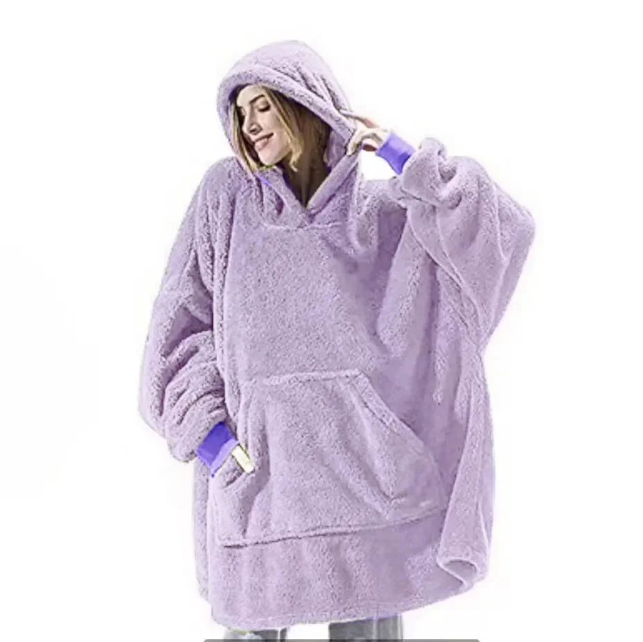 Übergroße Flanell-Dekentrui für Damen & Herren – FleeceHaven