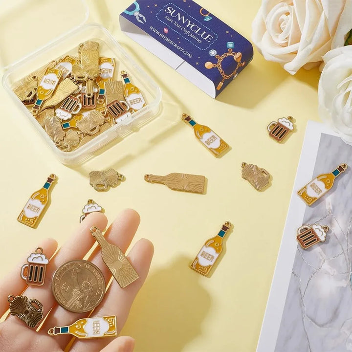 Schmuckanhänger im Bier-Design (40er-Set) – ProstCharms Oktoberfest 2026